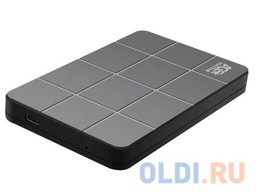 Внешний контейнер для HDD/SSD 2.5" SATAIII AgeStar 3UB2P1C пластик, чёрный, кабель USB3.0 A-type-С фото