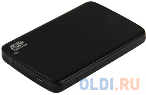 Внешний контейнер для HDD 2.5" SATA AgeStar 31UB2A12C USB3.1 черный - фото 1