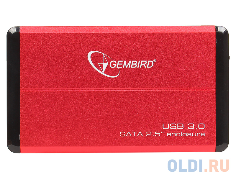 Внешний корпус 2.5" Gembird EE2-U3S-2-R, красный, USB 3.0, SATA фото