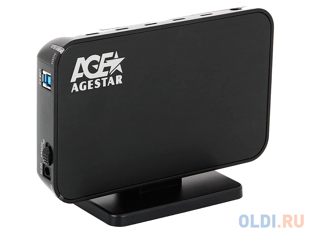 Мобил рек AgeStar 3UB3A8-6G (Black), usb3.0 to 3,5