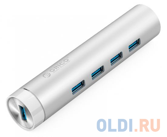 

Концентратор USB 3.0 Orico ARH4-U3 4 х USB 3.0 серебристый