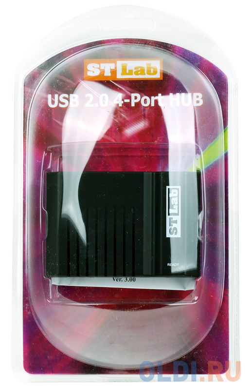 

Концентратор ST-Lab U-271 HUB 4 PORTS USB 2.0 , Retail U2-N21 UH30