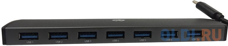 Разветвитель USB Type-C Digma HUB-7U3.0-UC-G 7 x USB 3.0 серый от OLDI