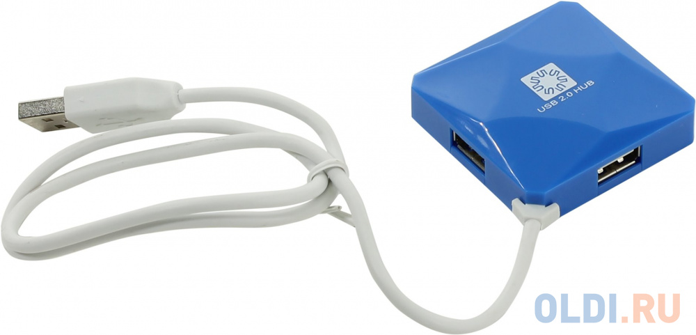 

Концентратор USB 2.0 5bites HB24-202BL 4 x USB 2.0 синий
