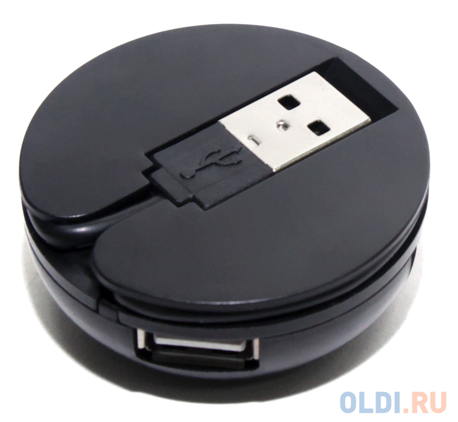 Концентратор USB 2.0 5bites HB24-200BK 4 x USB 2.0 черный от OLDI