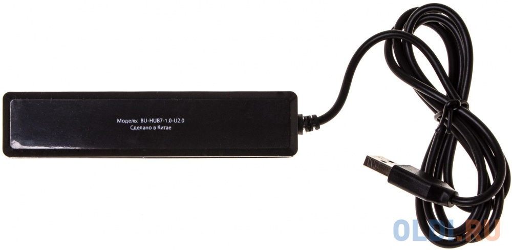 Концентратор USB 2.0 BURO BU-HUB7-1.0-U2.0 7 x USB 2.0 черный от OLDI