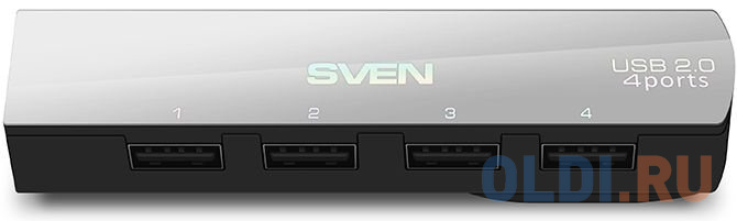 Концентратор USB 2.0 Sven HB-891 4 x USB 2.0 черный серебристый от OLDI