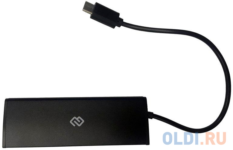 Разветвитель USB Type-C Digma HUB-4U2.0-UC-B 4 x USB 2.0 черный фото
