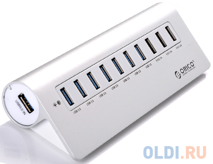 

Концентратор USB Orico M3H73P-SV 10 портов USB 3.0 серебряный