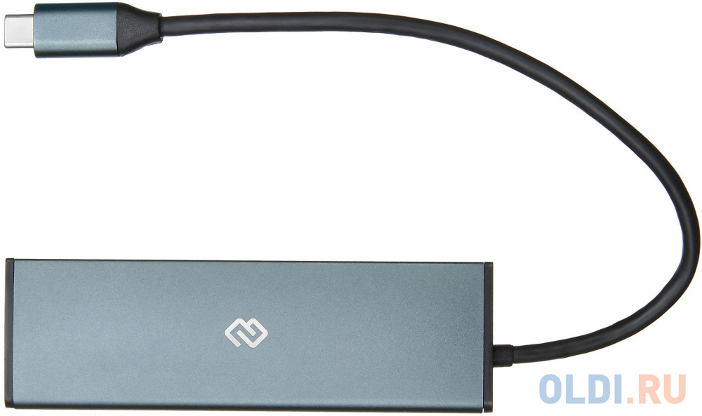 Разветвитель USB Type-C Digma HUB-2U3.0СCR-UC-G 2 х USB 3.0 USB Type-C SD/SDHC microSD серый от OLDI