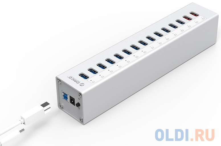 

Концентратор USB 3.0 Orico A3H13P2 USB 3.0 серебристый