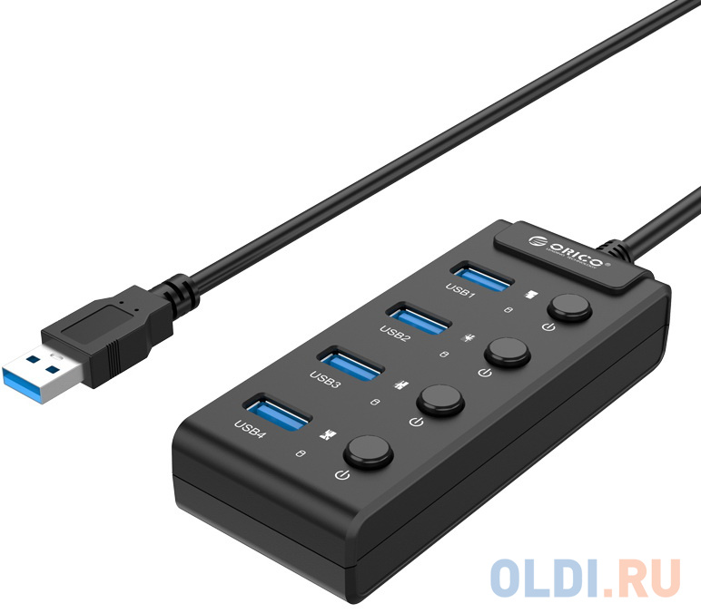 

USB-концентратор Orico W9PH4-U3 (черный