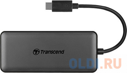 Концентратор USB Type-C Transcend HUB5C 4 х USB 3.0 SD/SDHC microSD 2 х USB Type-C черный Вид№2