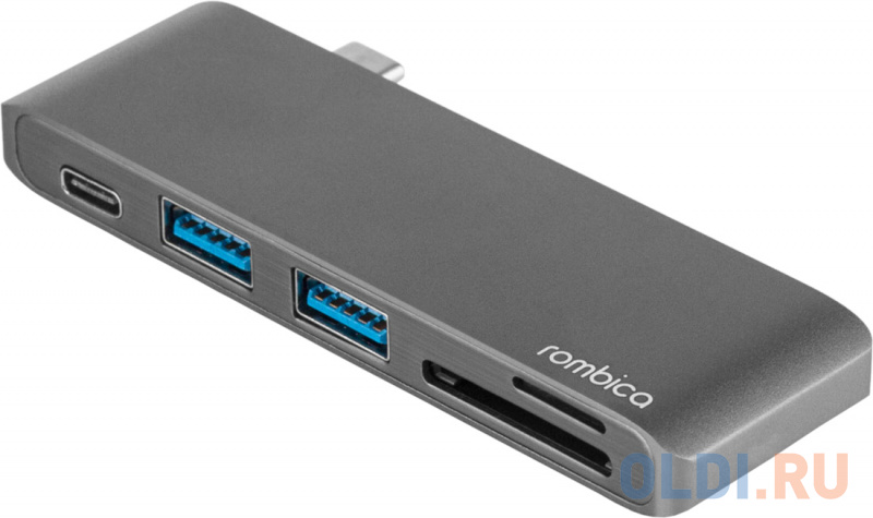 

Адаптер USB 3.0 Rombica TC-00240 2 х USB 3.0 USB Type-C microSDXC SDXC серый