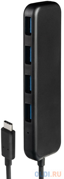 

Сетевой USB адаптер/концентратор Rombica Type-C Hub. Интерфейс Type-C. Порты 4 x USB-A 3.0.