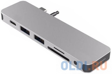 

USB-хаб Hyper HyperDrive SOLO 7-in-1 Hub для Macbook и других устройств с портом Type-C. Порты: 4K/30Hz HDMI, USB-C Power Delivery, 2 x USB-A, Micro S
