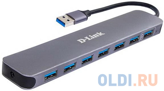 

Концентратор USB 3.0 D-Link DUB-1370/B1A(B2A) 5 х USB 3.0 2 х USB 3.0 серый черный