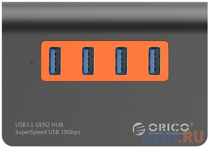 Концентратор USB 3.1 Orico M3H4-G2 4 х USB 3.1 USB A оранжевый
