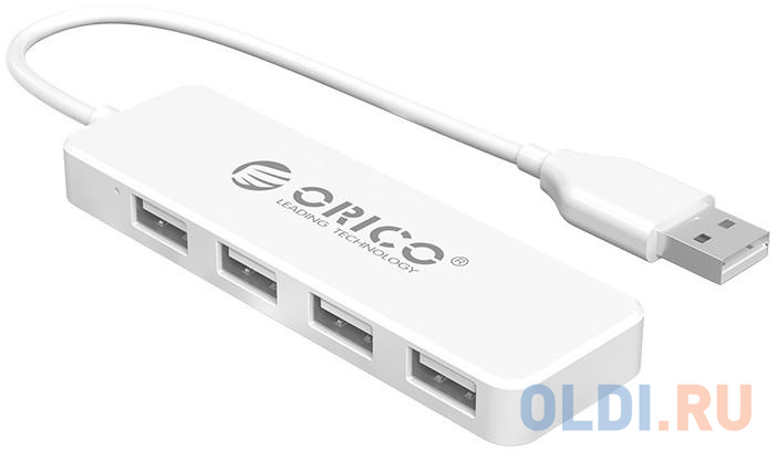 Концентратор USB 2.0 Orico FL01 4 x USB 2.0 белый