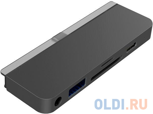 

Концентратор USB Type-C HyperDrive HD319B-GRAY HDMI USB Type-C SD/SDHC USB 3.0 серый