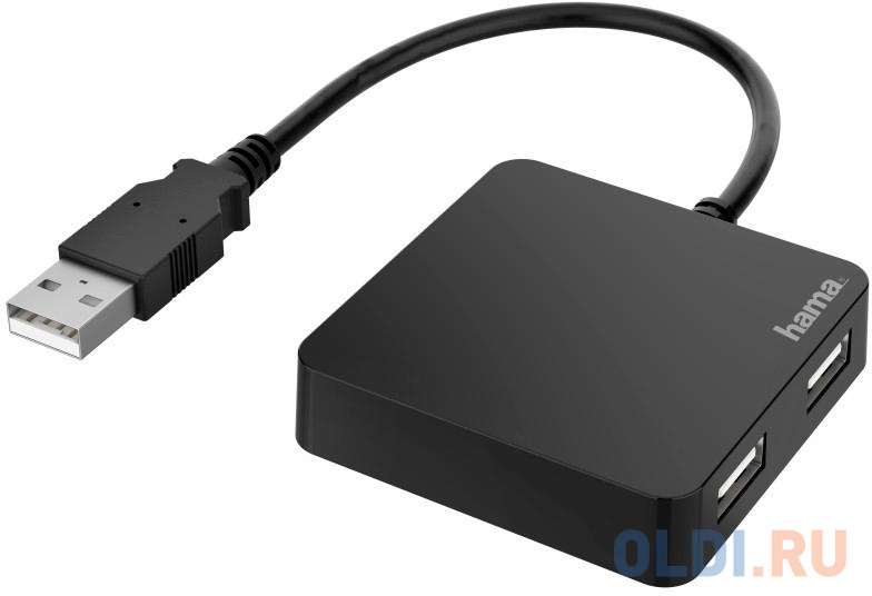 

Разветвитель USB 2.0 HAMA H-200121 4 x USB 2.0 черный