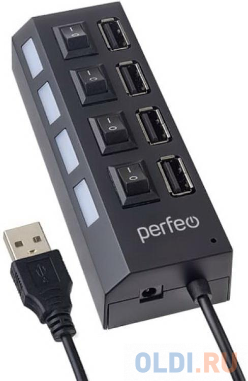  USB 2.0 Perfeo PF-H030 4 x USB 2.0 