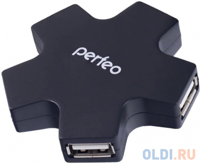 

Концентратор USB 2.0 Perfeo PF-HYD-6098H 4 x USB 2.0 черный