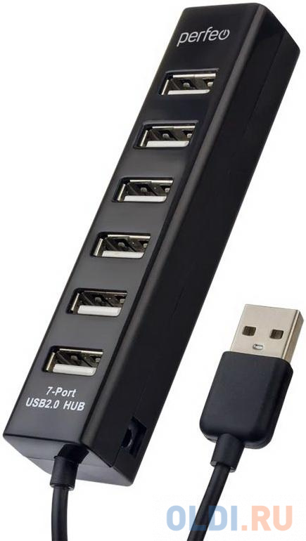 

Концентратор USB 2.0 Perfeo PF-H035 7 x USB 2.0 черный