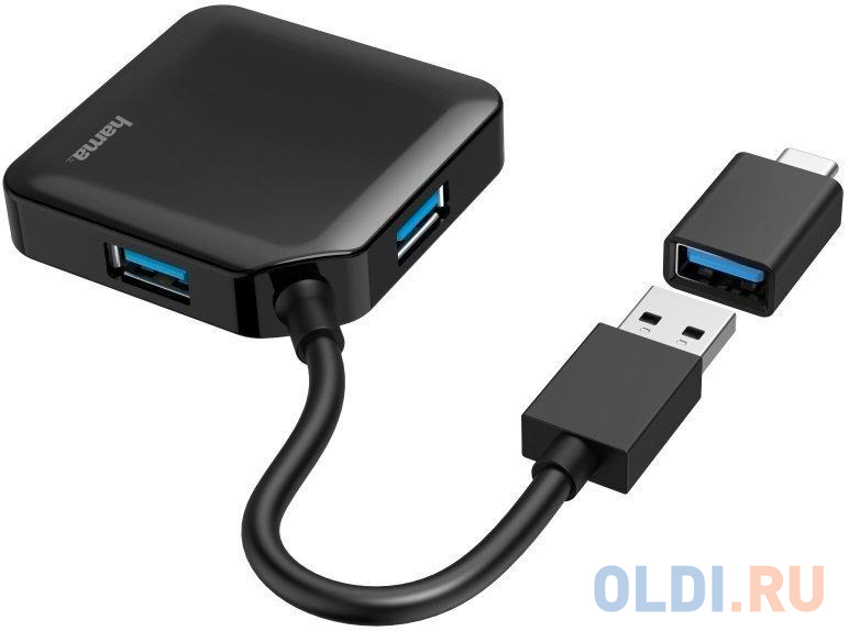 Разветвитель USB 3.1 HAMA H-200116 4 х USB 3.1 USB Type-C черный