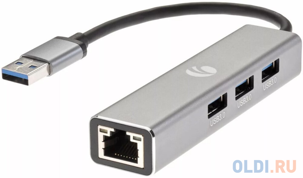 Концентратор USB 3.0 VCOM Telecom DH312A 3 х USB 3.0 RJ-45 серый Концентратор USB 3.0 VCOM Telecom DH312A 3 х USB 3.0 RJ-45 серый фото