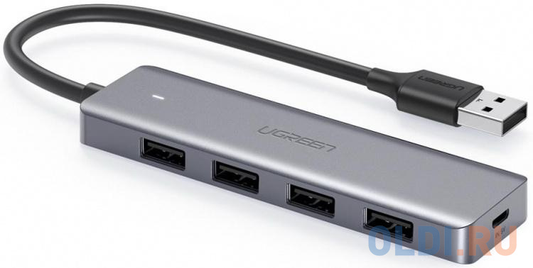 

Концентратор USB Type A Ugreen CM219 4 х USB 3.0 USB Type-C серый