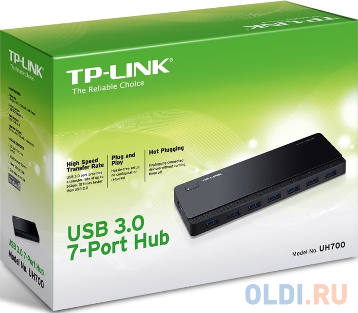 Концентратор TP-LINK UH700 7-портовый концентратор USB 3.0 фото