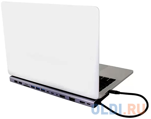 Адаптер TypeC --&gt;3*USB3.0+2*USB2.0+VGA+RJ45+SD+TF+AUD+HDMI+DP+2*USB3.1 Data+PD&lt;CU4703&gt; Вид№5