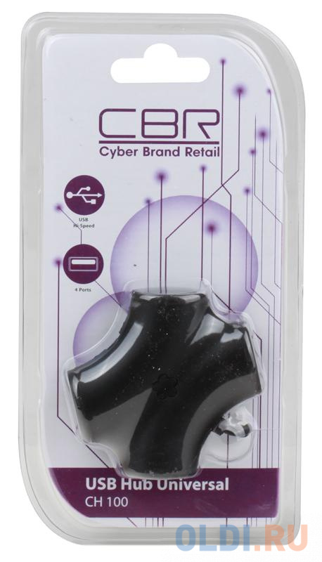  USB 2.0 CBR CH-100 Black (4 )