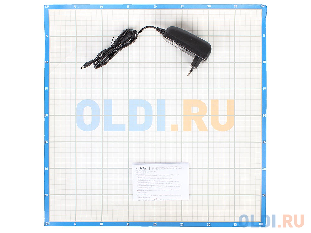 Концентратор USB 3.0/2.0 Ginzzu GR-328UAB, 28-ми портовый + адаптер GA-3020B (5В/4.0А) от OLDI