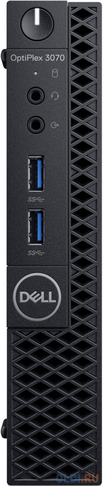 

ПК Dell Optiplex 3070 Micro i3 9100T (3.1)/8Gb/SSD256Gb/UHDG 630/Linux Ubuntu/GbitEth/WiFi/BT/65W/клавиатура/мышь/черный