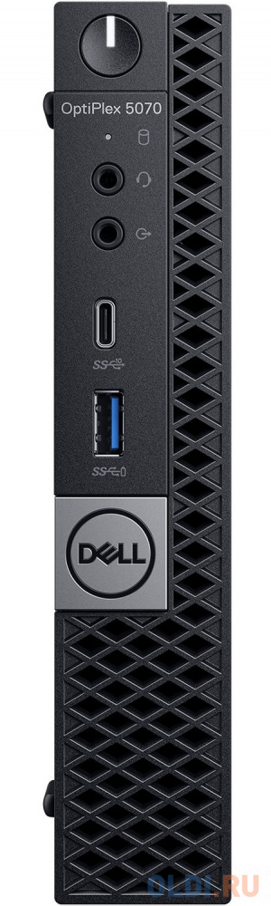 

ПК Dell Optiplex 5070 Micro i7 9700T (2)/8Gb/1Tb 7.2k/SSD256Gb/UHDG 630/Windows 10 Professional 64/GbitEth/WiFi/BT/90W/клавиатура/мышь/черный