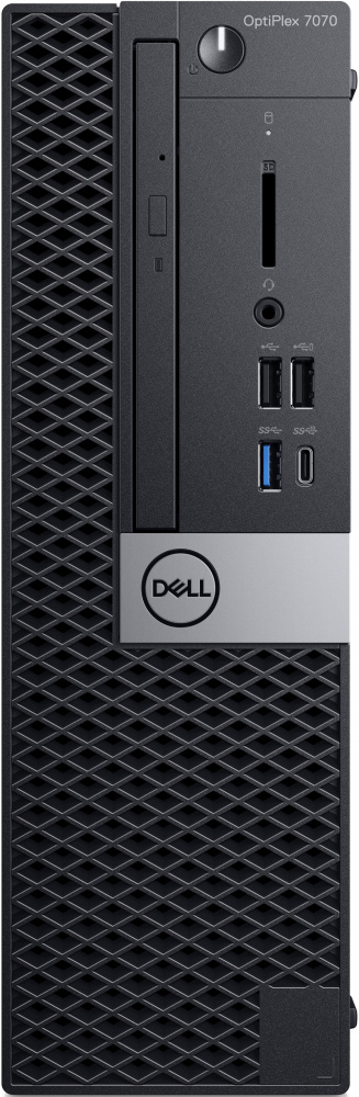 

ПК Dell Optiplex 7070 SFF Core i9 9900 (3.1)/16Gb/SSD512Gb/UHDG 630/DVDRW/CR/Windows 10 Professional/GbitEth/WiFi/BT/200W/клавиатура/мышь/черный