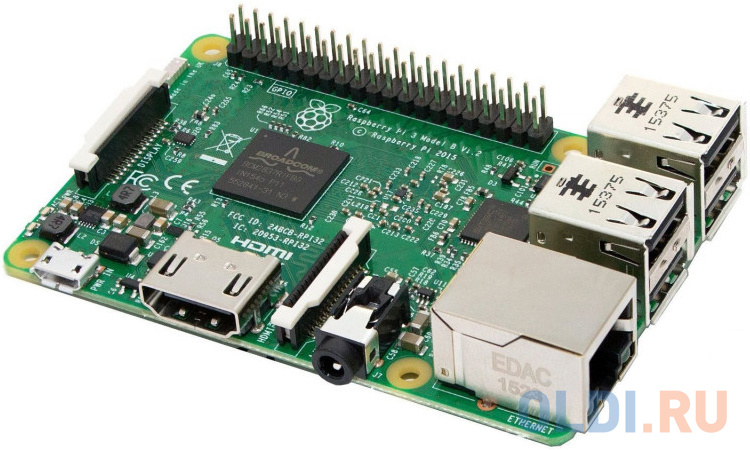 Тонкий клиент Raspberry Pi 3 Model B 1Gb, WiFi, Bluetooth