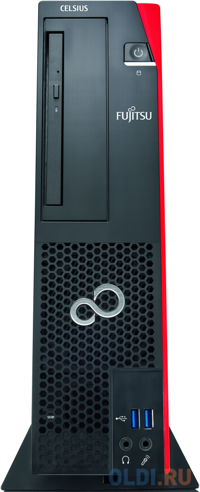 

ПК Fujitsu CELSIUS J580 SFF i5 9600 (3.1)/16Gb/SSD480Gb/P620 2000Mb/Windows 10 Professional 64/GbitEth/клавиатура/мышь/черный