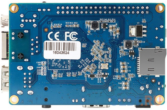 

Микрокомпьютер Orange Pi PC, 1.6GHz, 1Gb, LAN с кабелем питания (41487