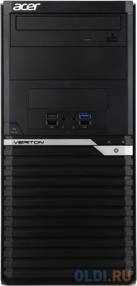 

ПК Acer Veriton M4670G MT i3 10100 (3.6)/8Gb/SSD256Gb/UHDG/DVDRW/CR/noOS/GbitEth/300W/клавиатура/мышь