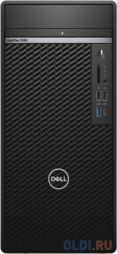 

ПК Dell Optiplex 7080 MT i7 10700 (2.9)/16Gb/SSD512Gb/RX 640 4Gb/DVDRW/CR/Windows 10 Professional/GbitEth/WiFi/BT/360W/клавиатура/мышь/черный