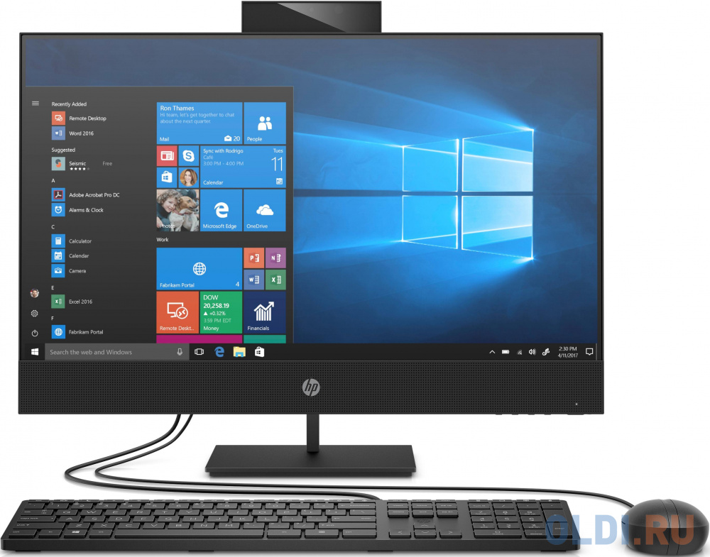 HP ProOne 440 G6 AiO   23.8&quot;(1920x1080 IPS)/Intel Core i3 10100T(3Ghz)/8192Mb/1000Gb/DVDrw/WiFi/war 1y/DOS + Fixed Stand от OLDI