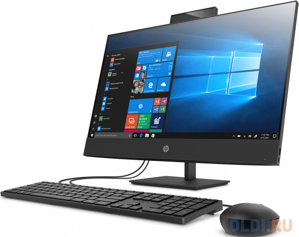 HP ProOne 440 G6 AiO   23.8&quot;(1920x1080 IPS)/Intel Core i3 10100T(3Ghz)/8192Mb/1000Gb/DVDrw/WiFi/war 1y/DOS + Fixed Stand от OLDI