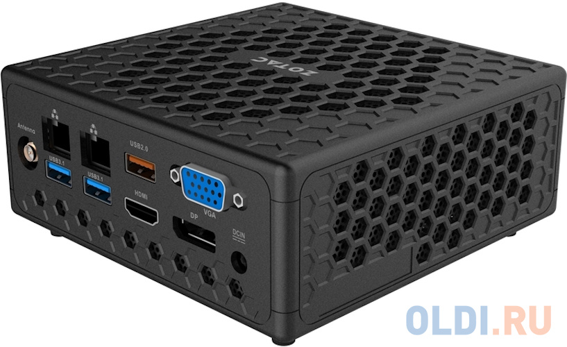 Платформа ZBOX-CI331NANO-BE FANLESS, Intel N5100, 2X DDR4-2933, 2x GLAN, WIFI ac, BT, SATA III SLOT, DP/HDMI/VGA, EU+UK PLUG (622878) фото