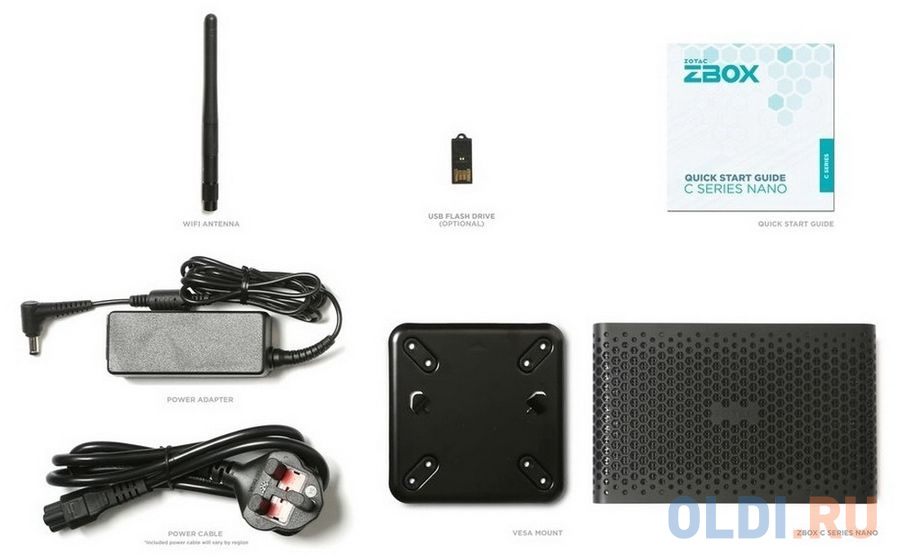 ZBOX-CI665NANO ZOTAC ZBOX NANO, SFF, FANLESS, i7-1165G7, 2X DDR4 SODIMM, 2.5&quot;SATAIII BAY, 2 GLAN, WIFI, BT,DP/HDMI, EU+UK PLUG (624056) фото