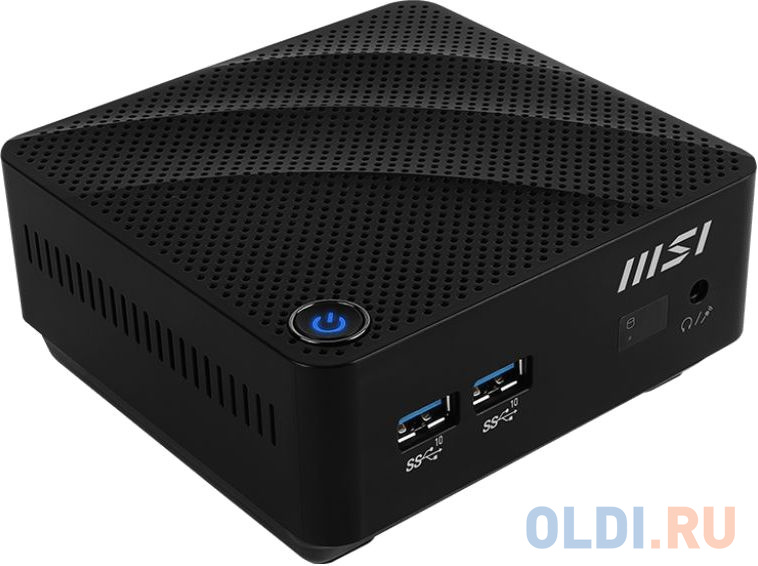 

Неттоп MSI Cubi N JSL-040RU slim PS N6000 (1.1) 4Gb SSD128Gb UHDG Windows 11 Professional GbitEth WiFi BT 65W черный