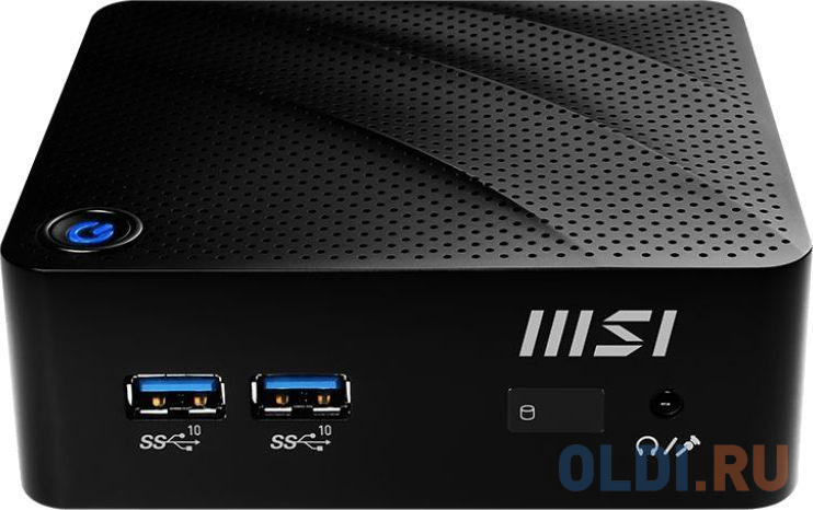 Неттоп MSI Cubi N JSL-048XRU slim Cel N4500 (1.1) 4Gb SSD128Gb UHDG noOS GbitEth WiFi BT 65W черный 9S6-B0A111-063 - фото 1