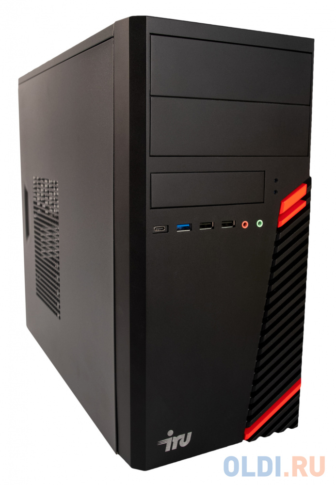 ПК IRU Опал 515 MT i5 10400 (2.9) 8Gb SSD256Gb UHDG 630 Free DOS GbitEth 400W клавиатура мышь черный фото
